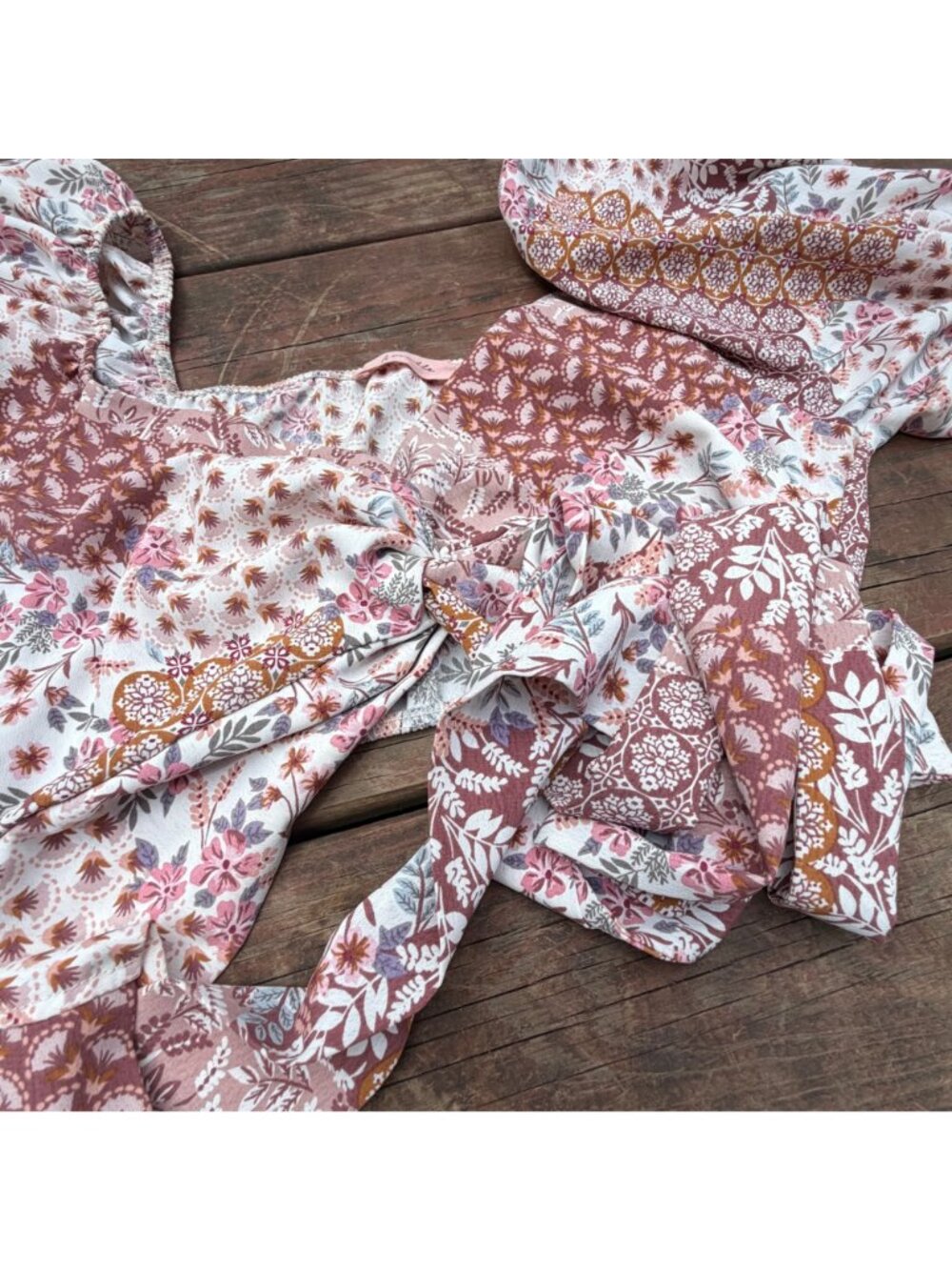 Amable Floral Patchwork Two-Piece Set - Picture 6 of 6